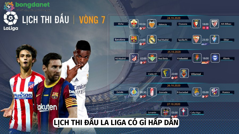 Lịch thi đấu La Liga được sắp xếp bài bản và khoa học 